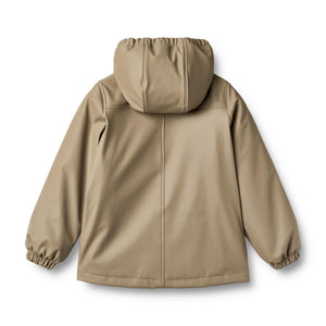 Wheat Thermo-Regenjacke Aju in Grey Stone – Detailansicht 3