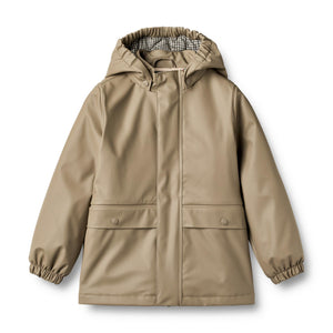 Wheat Thermo-Regenjacke Aju in Grey Stone