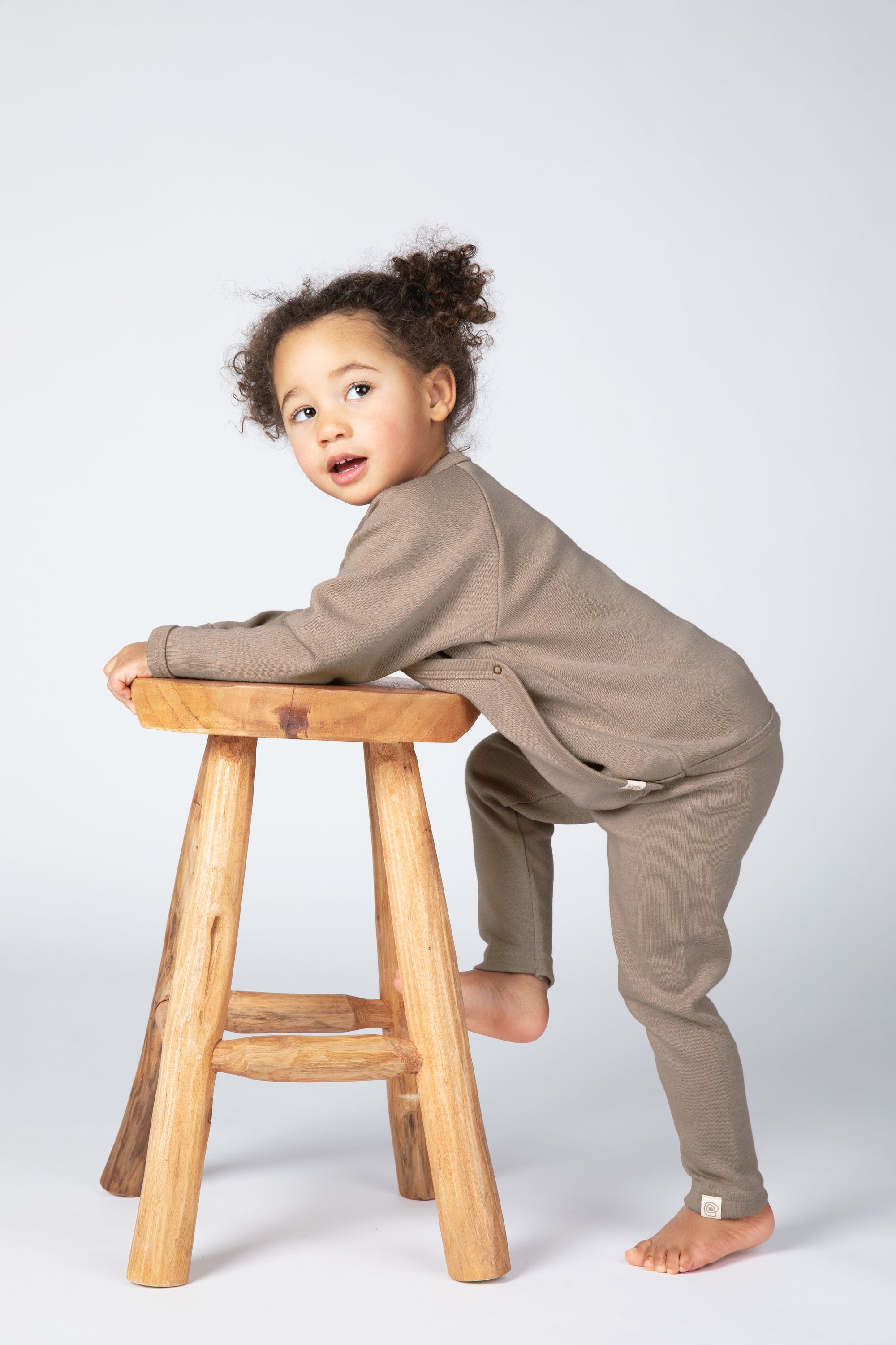 Engel Wolle Seide Baby-Leggings | Sand