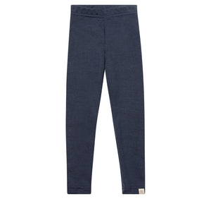 Engel Kinder-Leggings, Wolle-Seide in Marine