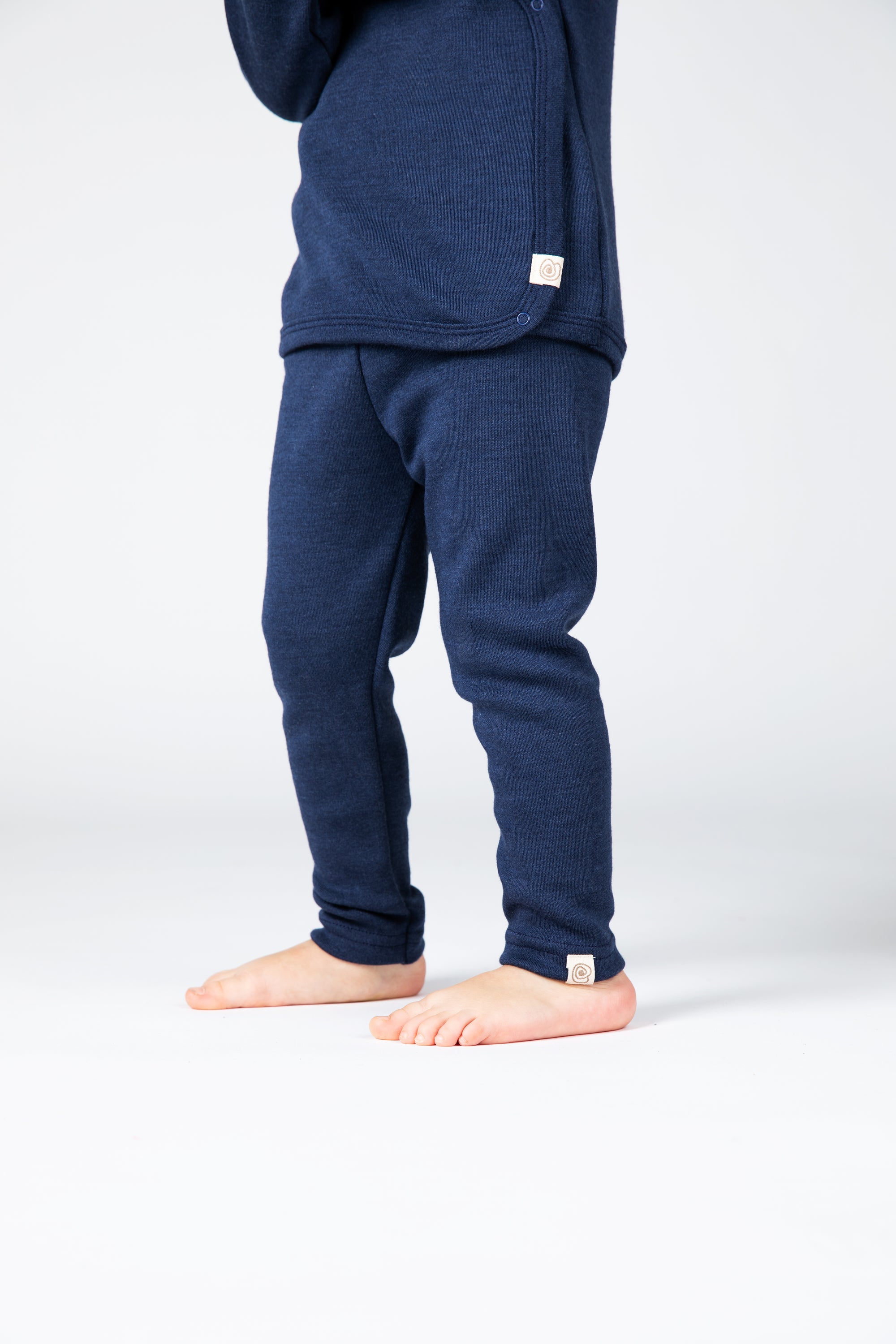 Engel Wolle Seide Baby-Leggings | Marine