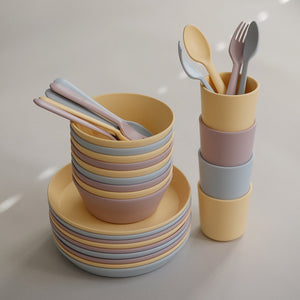 Mushie Kinderteller | 2er Set Soft Lilac