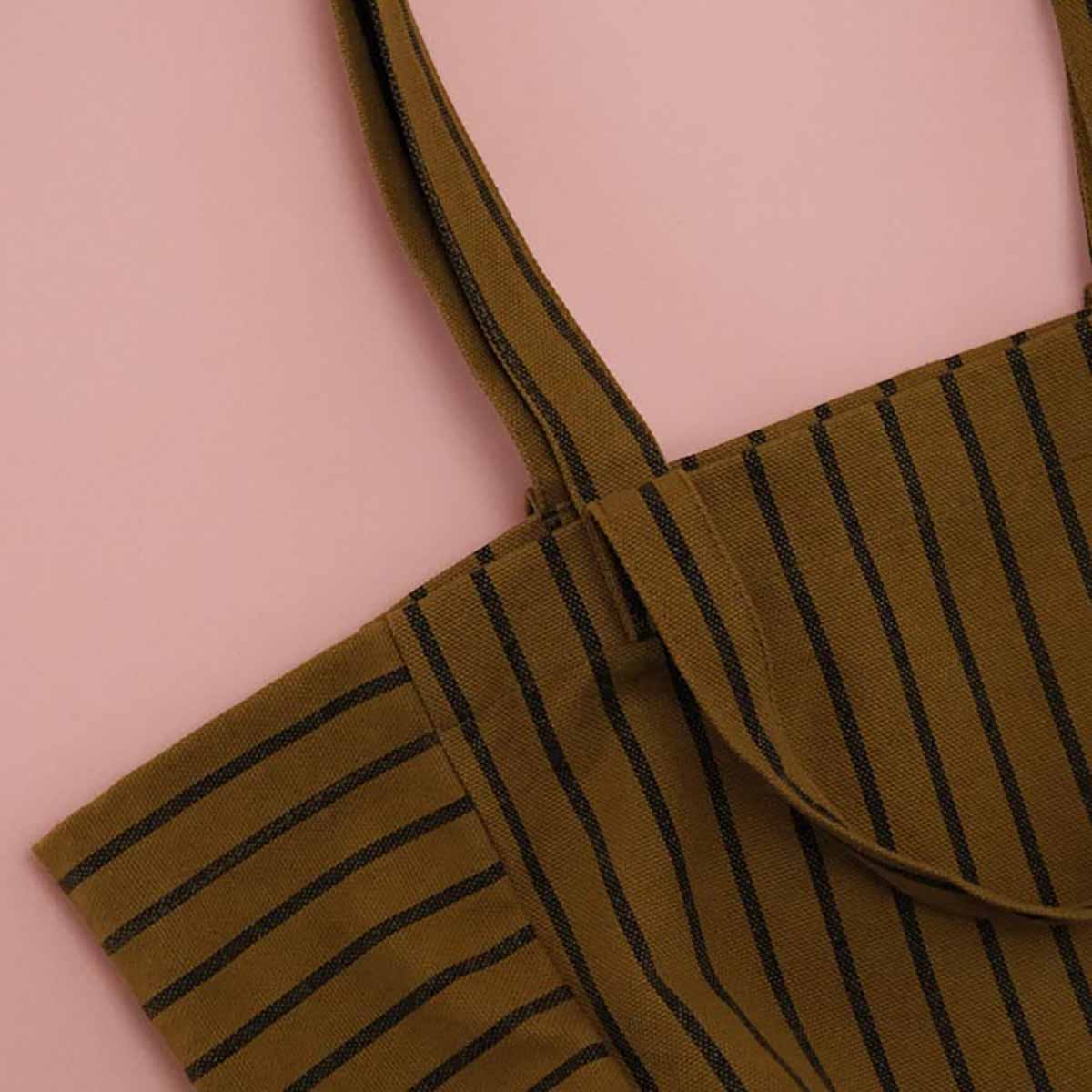 Rose in April Tasche "Elisabeth" Leo Olive gestreift