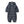 Puffer-Babyanzug Edem in Ink aus recyceltem Polyester mit Kapuze, Doppelreißverschluss und Reflektoren