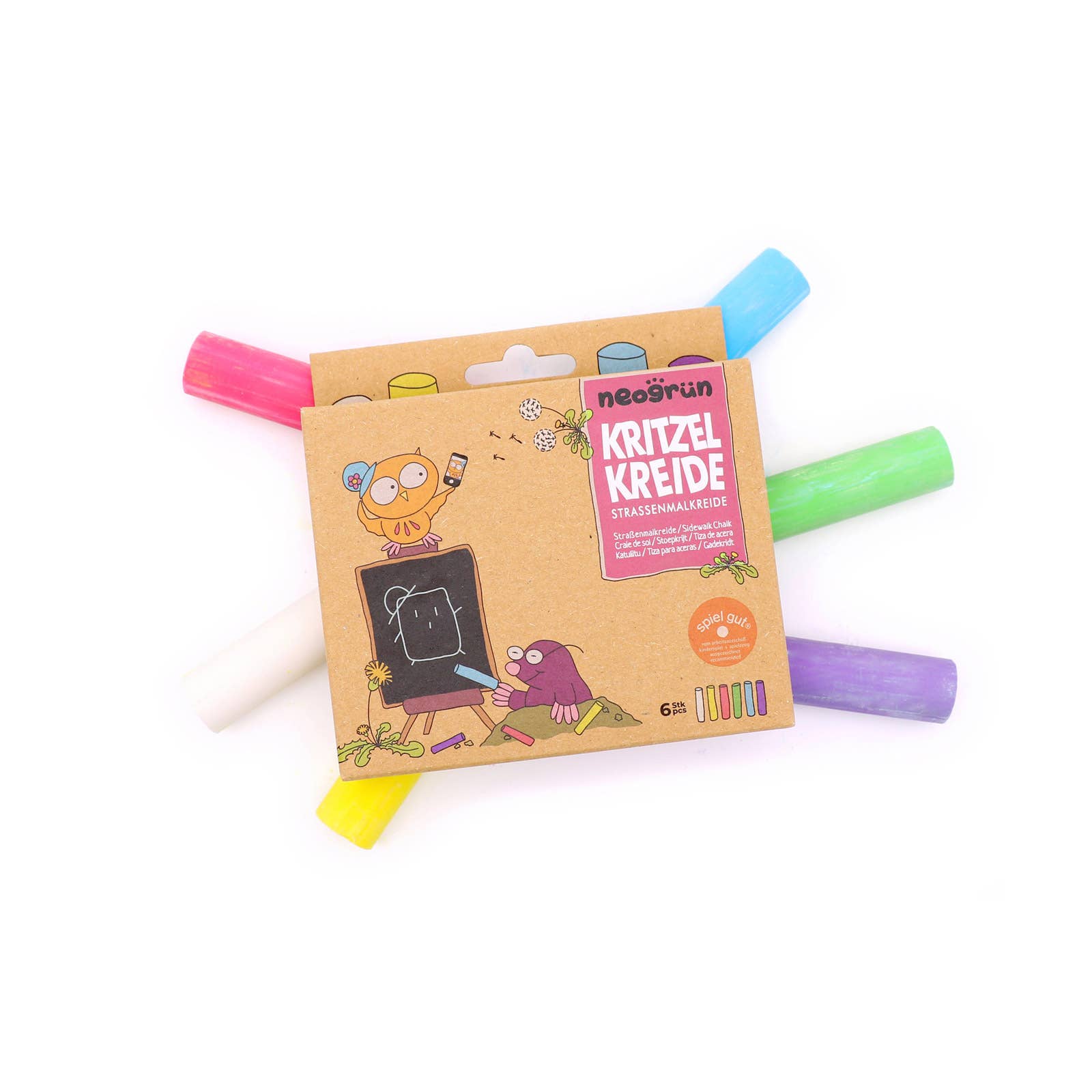 Neongrün Bunte Strassenmalkreide