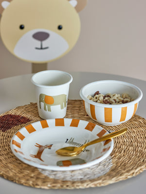Bloomingville "Jesse" Geschirr-Set Orange