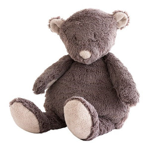 Dimpel Kuscheltier Teddybär Noann 30 in Grau Braun mit weichem Plüschfell