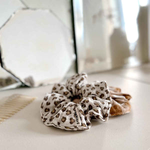 Rose in April Scrunchie « Chouchou » Caramel