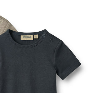 Wheat Body Rib  "Spencer" Navy 2 Stück