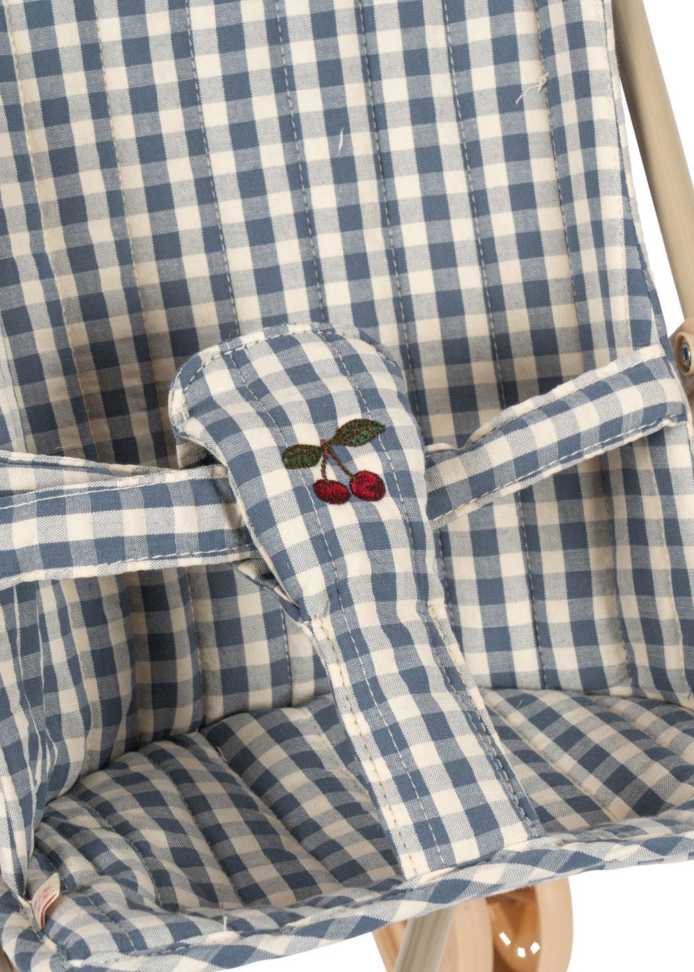 Konges Sløjd Puppen-Buggy "Doll Stroller" Cheeky Blue Check
