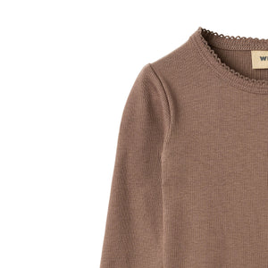 Wheat Body Rib "Regitze" Toffee Brown