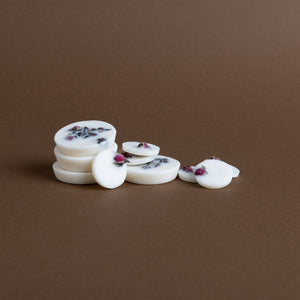 the Munio Mini Sojawachs Duftwachs Scheiben -  Rose