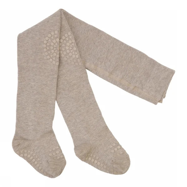 GoBabyGo Bambus Krabbel Strumpfhose | Light Brown Melange