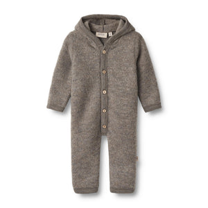 Wheat Jumpsuit Wolle / Fleece Brown Melange
