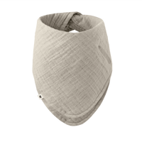BIBS Bandana Bib Sand – weiches, mehrlagiges Lätzchen aus Bio-Baumwolle mit verstellbarem Halsverschluss und Tasche für Schnuller.