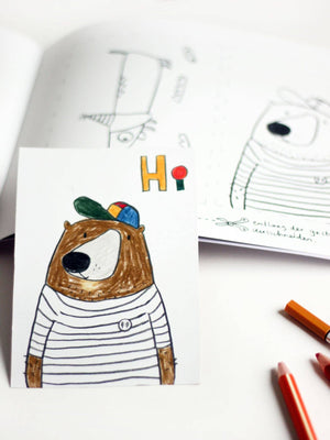 Livre de coloriage Halfbird ABC