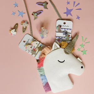 Rockahula Haar-Clips "Rainbow Unicorn"