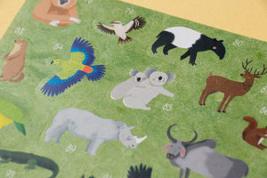 Londji Poster Sticker-Set "Animal World"