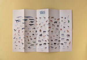 Londji Poster Sticker-Set "Animal World"