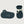 Chaussons bébé bio Gray Label | Bleu-Gris