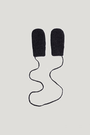 Gray Label Baby Fäustlinge Merino | Black Melange