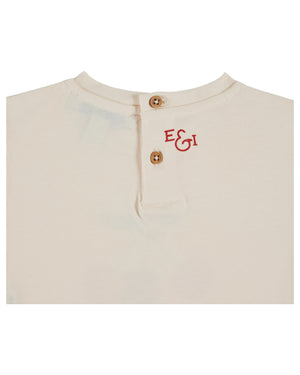 Emile & Ida T-Shirt "Imprime" | Creme
