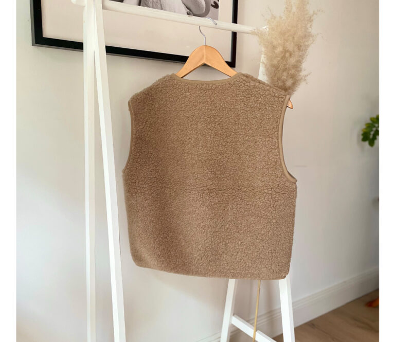 Alwero Erwachsene Bio Wollweste "TYB" | Tan Ultra Light