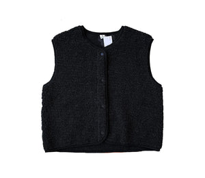 Alwero Gilet en laine bio pour adultes « TYB » | Deep Black