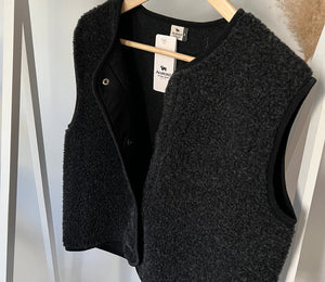 Alwero Gilet en laine bio pour adultes « TYB » | Deep Black