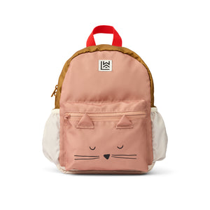 „Liewood Kinder Rucksack Andreas mit Cat-Motiv in Tuscany Rose Multi Mix“