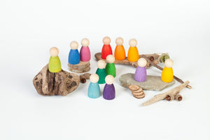Grapat 12 Nins - Klassische Holzfiguren