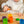 Grapat 6 bunte Holzbecher mit Deckel