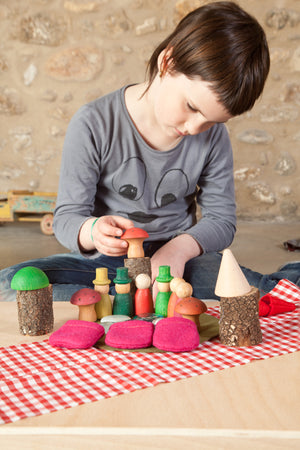 Grapat wooden figures "Nins of the Forest"