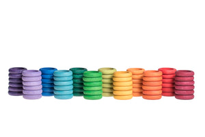 Grapat wooden rings "72 rings" (12 colors)