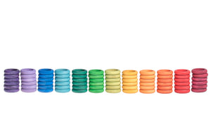 Grapat wooden rings "72 rings" (12 colors)