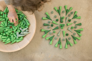 Grapat Mandala-Teile "Green Cone"