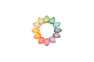 Grapat Holz "Happy Eggs" 12-teilig