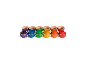 „Grapat Balls Set mit bunten Holzschalen und Kugeln“