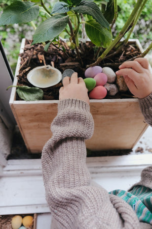 Grapat Holz "Happy Eggs" 12-teilig