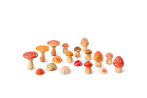 Grapat Holz Spielset "Mushroom Grove" 18-teilig
