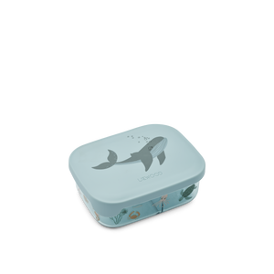 Liewood Lunchbox Arthur in Sea Creature Sandy, Kinder-Lunchbox aus Tritan mit Meerestiere-Motiv