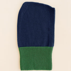 Hvid Sturmhaube Balaclava Merinowolle "Eddy" | Blue/Grass