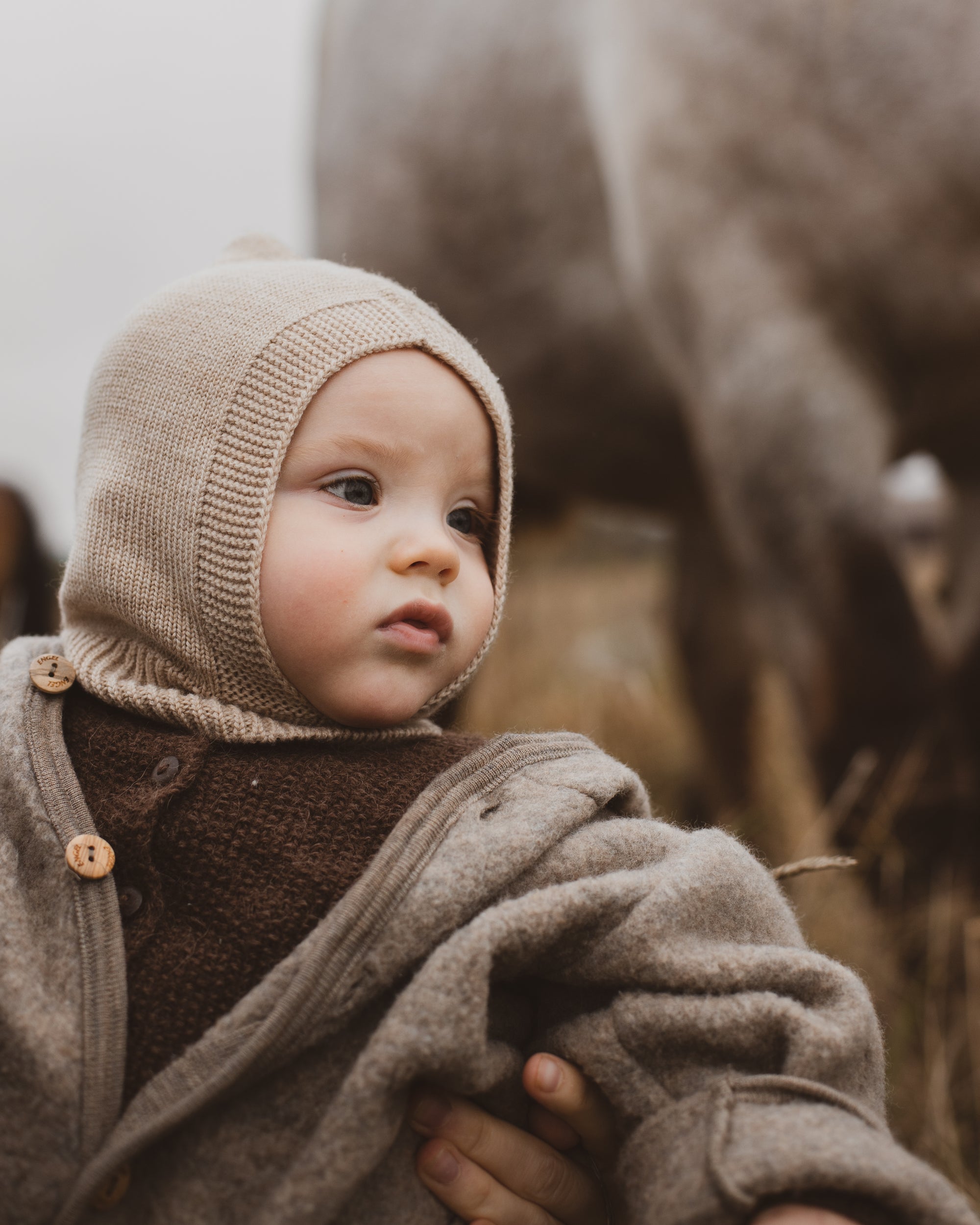 Hvid Balaclava Sturmhaube "Eddy" Sand
