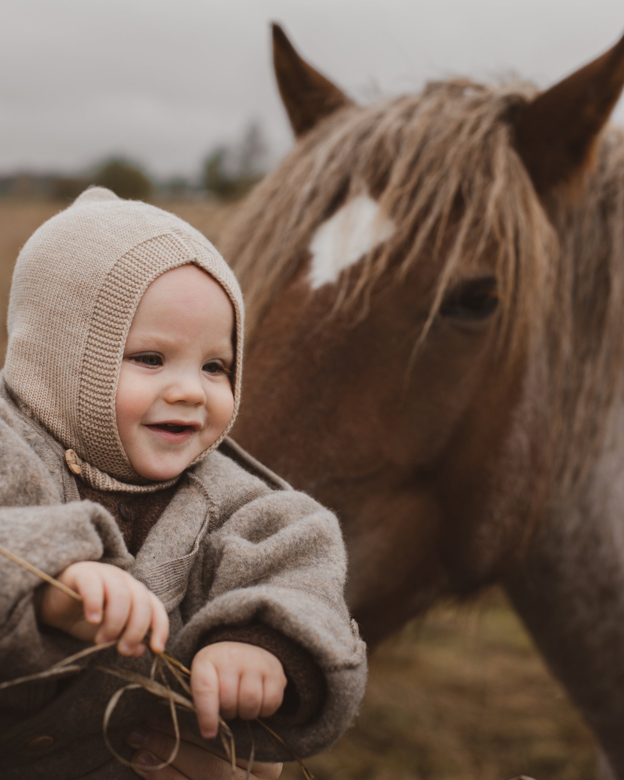 Hvid Balaclava Sturmhaube "Eddy" Sand