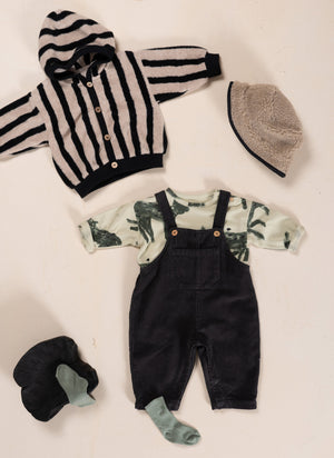 Play Up Cord Jumpsuit Shadow