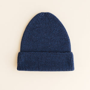 Hvid Adult Beanie "Fonzie" Blue