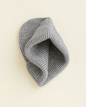 Hvid Adult Beanie "Fonzie" Grey Melange