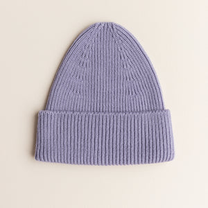 Hvid Adult Beanie "Fonzie" Lilac