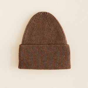Hvid Adult Beanie "Fonzie" Mocha