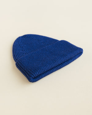 Hvid Kids Beanie "Fonzie" Cobalt Blue